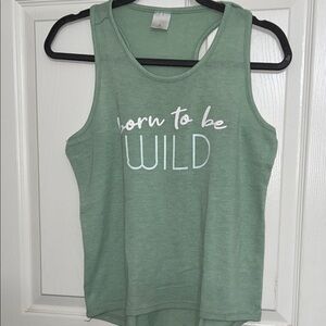 Green Sleeveless Tank Top